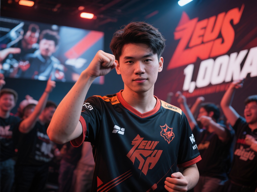 Zeus:千杀达成虽晚,击杀榜首目标不变 作为一名受众瞩目的玩家,Zeus的目标不